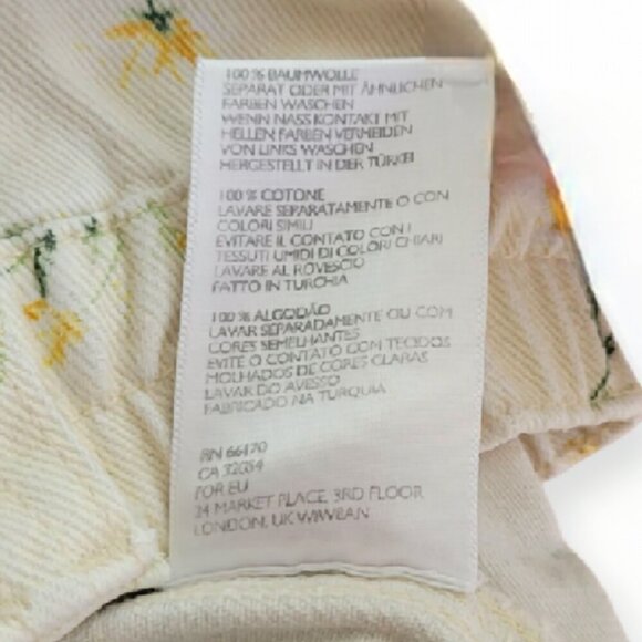 Urban Outfitters BDG cream yellow floral utility skater jeans size 26 EUC - Picture 11 of 12